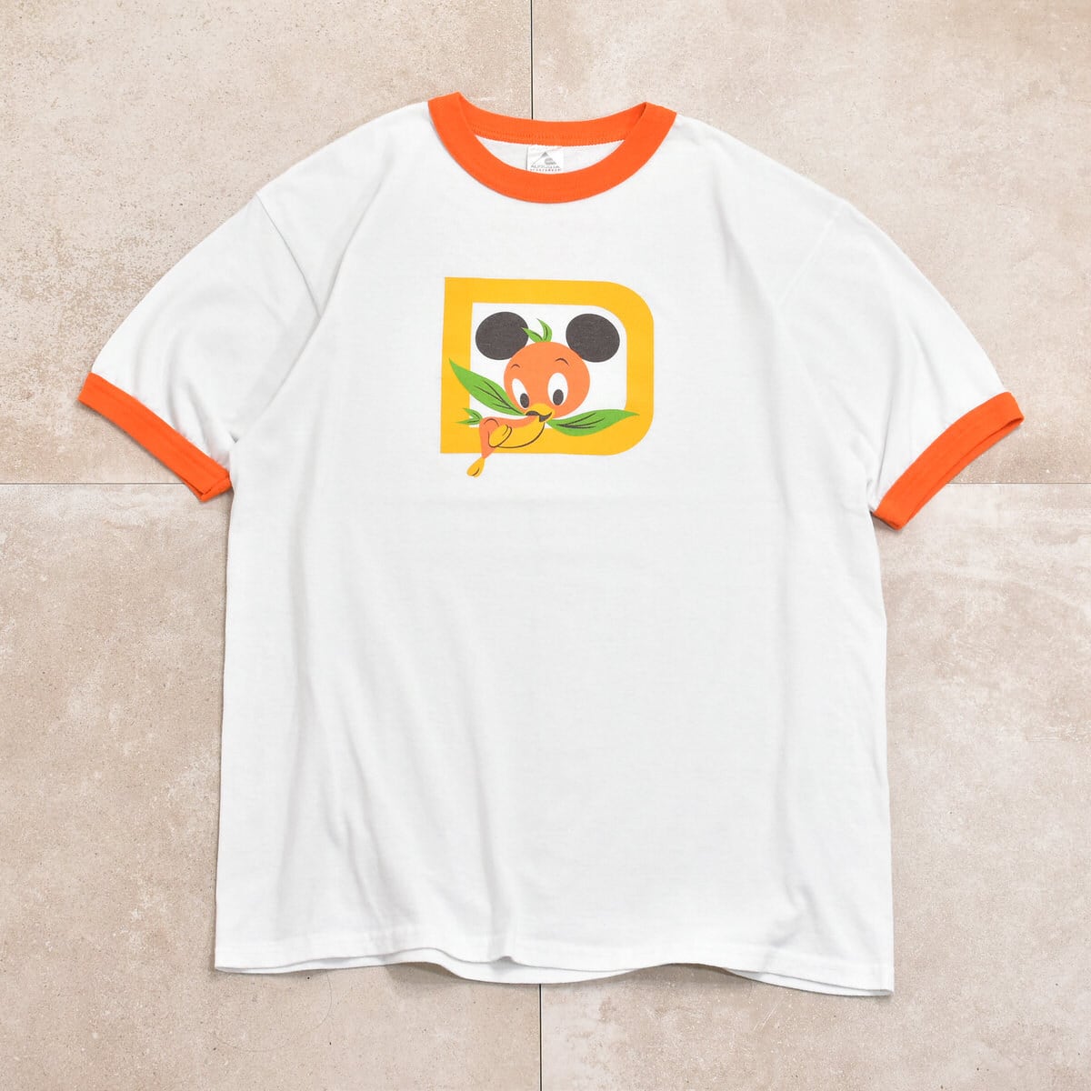 00s Disney world Orange bird ringer T-shirt | 古着屋 grin days
