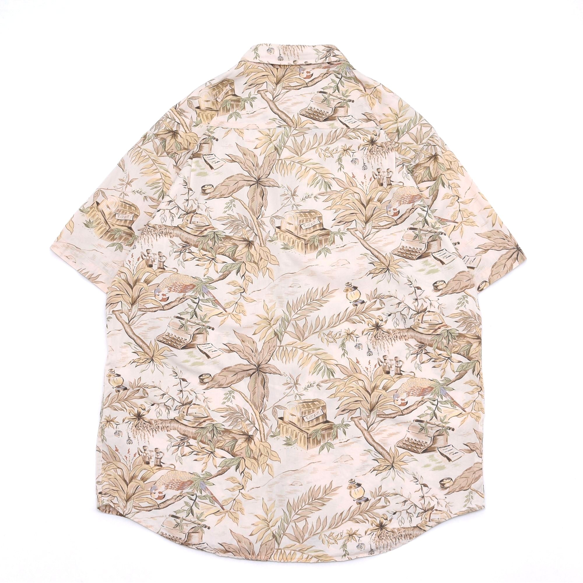 80's BANANA REPUBLIC Safari & Travel full pattern shirt | 古着屋