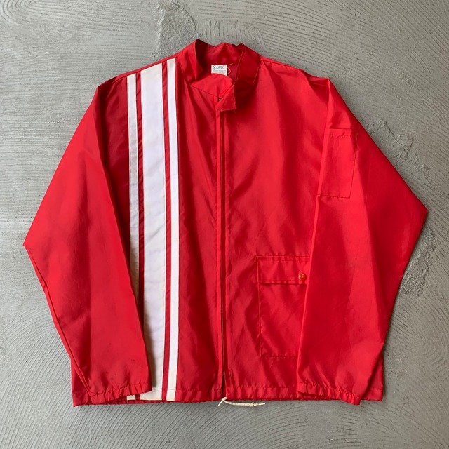 Zip-up red jacket