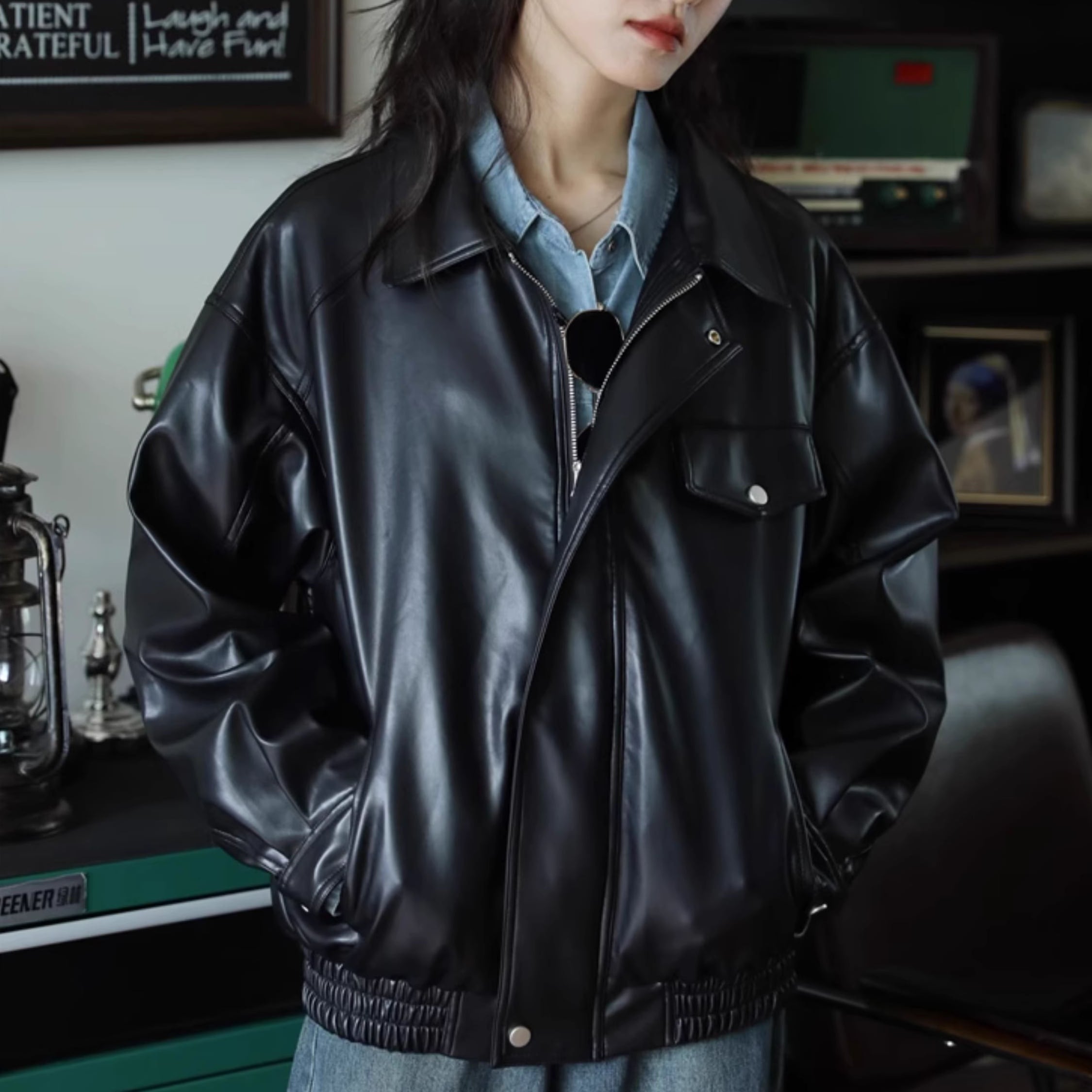 レトロレザージャケット【G4152】 | Fecaco - メンズ＆レディース