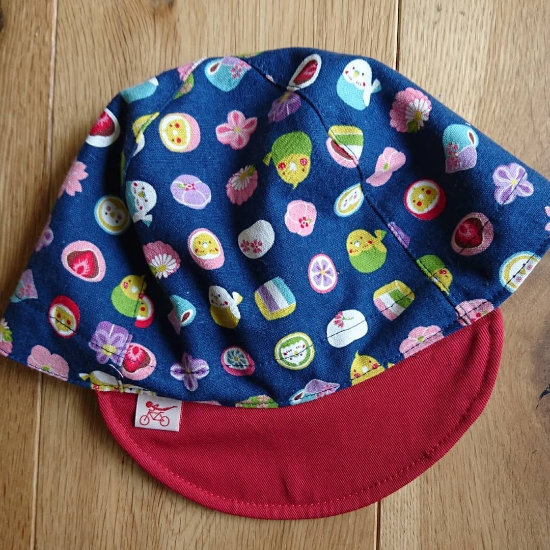 ★サイクルキャップ★【No.90】千鳥格子(USコットン) ☆サイクルキャップ☆【No.90】千鳥格子(USコットン) キャンバス