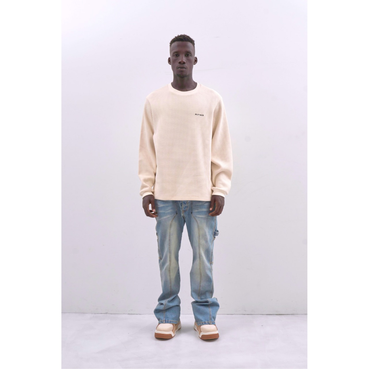 MLVINCE / heavyweight thermal L/S cream