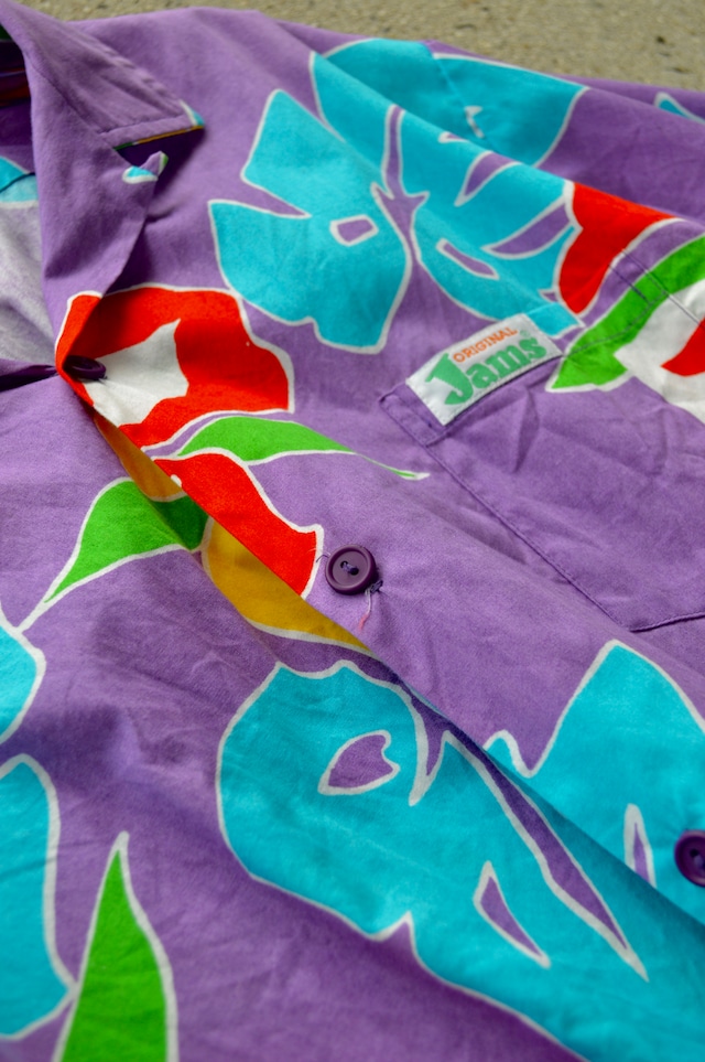 SurfLine Hawaii 80s Aloha Shirts Vintage fabric TIKITEX社製 サーフライン オールドアロハシャツ