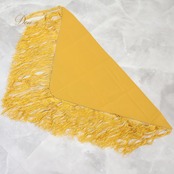 フラメンコ 衣装 シージョ ピキージョ 小物 イエロー系 山吹色 トライアングル フレコ ダンス 無地 三角形 練習 発表会 イベント コスチューム ストール ショール ダンス小物 フリンジ 発表会用 ダンス衣装 ステージ衣装 舞台衣装