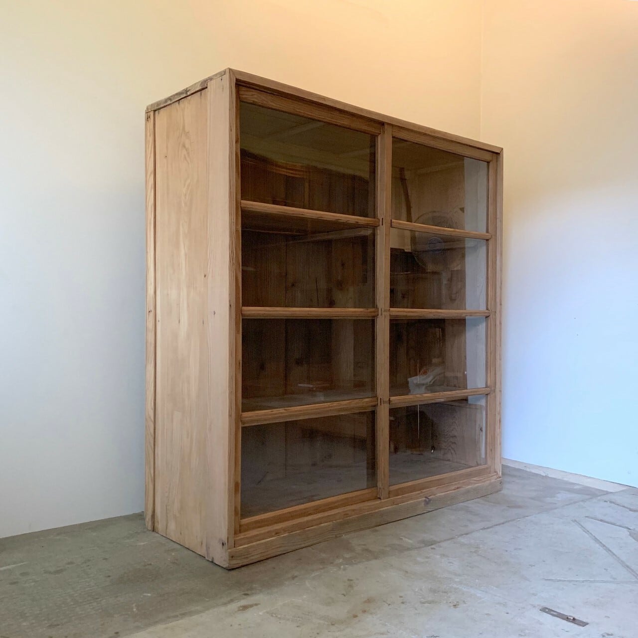 キャビネット　ガラスケース　古家具