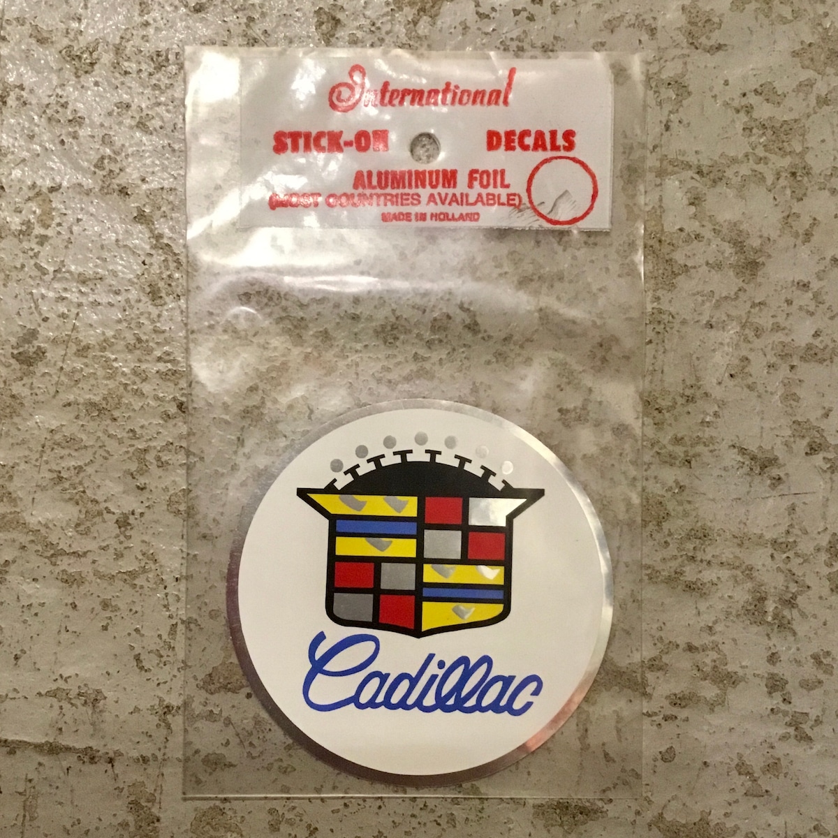 VINTAGE / N.O.S. MOTOR Sticker / Sticker STICK-ON DECALS “Cadillac ...