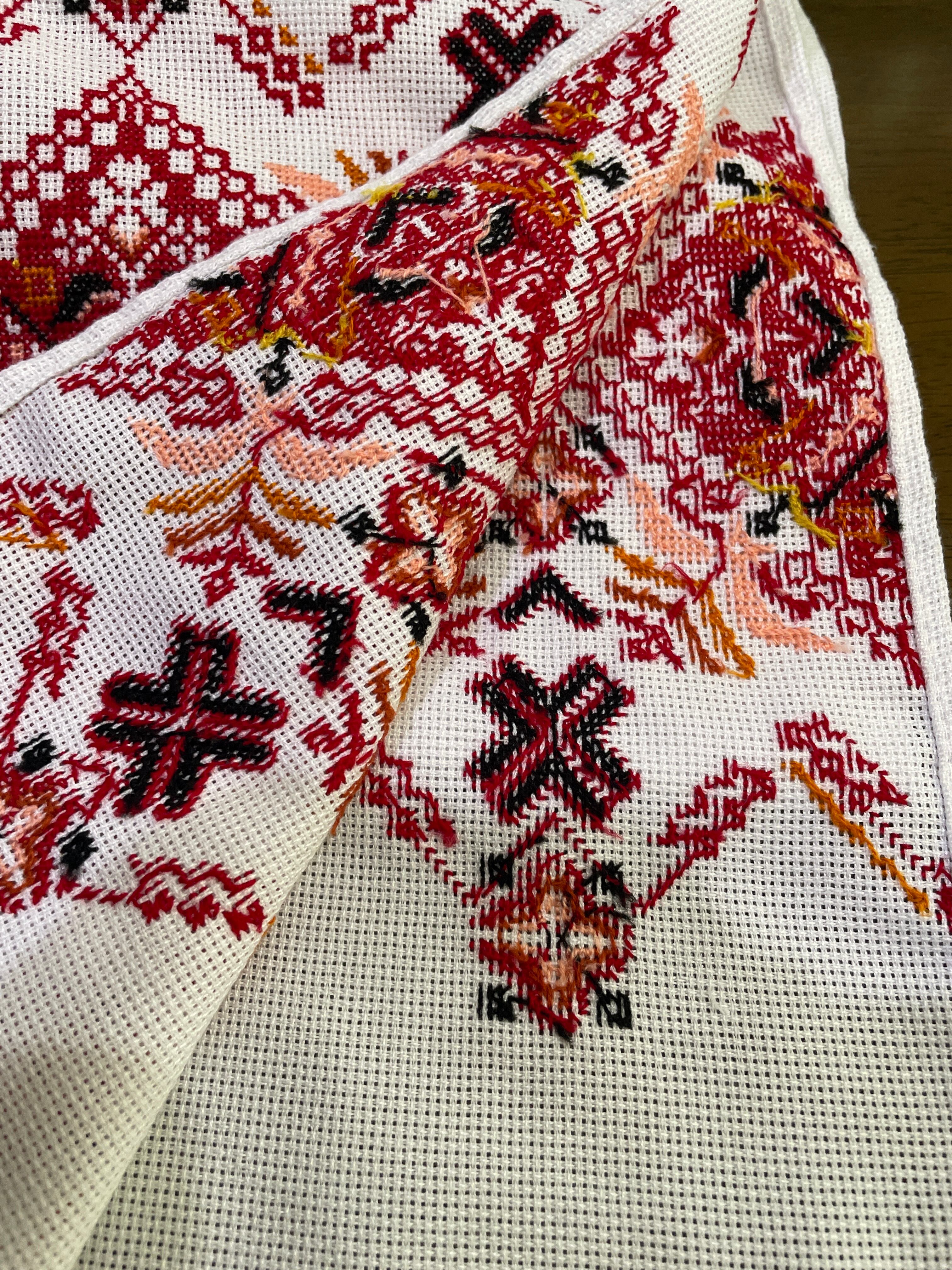 ウクライナ伝統手刺繍祭具タオル「ルシニク」 | ウクライナ刺繍と伝統