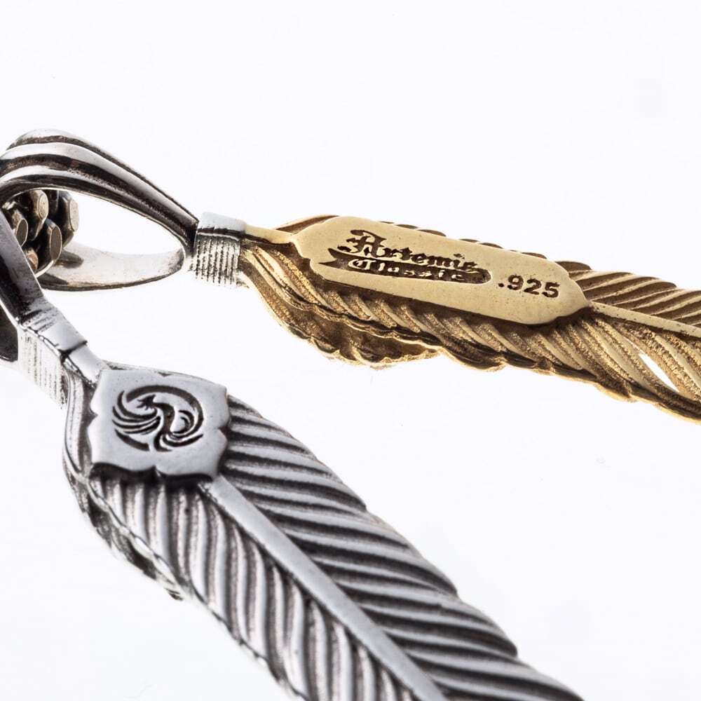 限定シリアル入り】カスタムオーダー/鳳凰ダブルフェザーペンダント