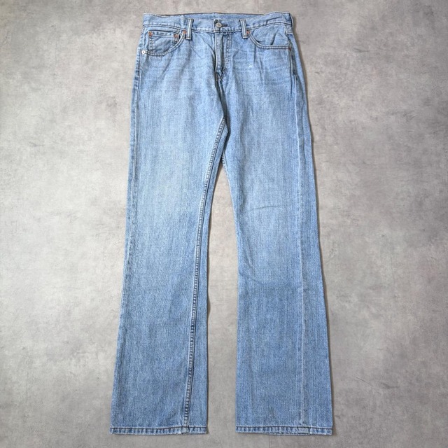 リーバイス527 Levis W33 フレア ブーツ 青 古着 ヒゲ 22224
