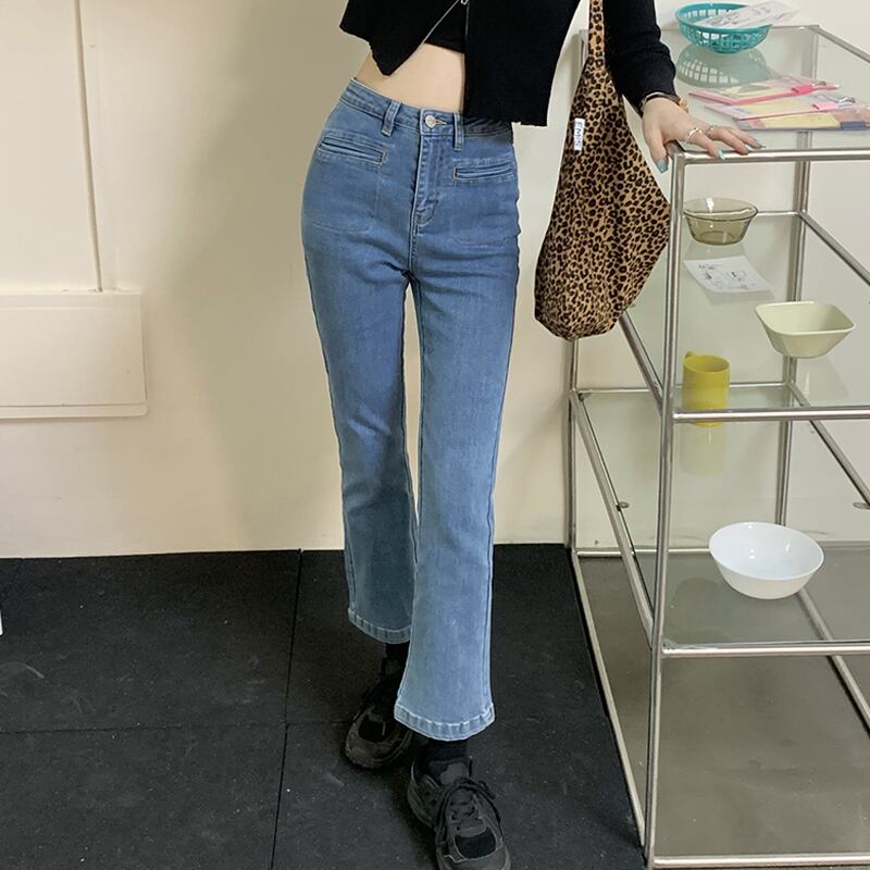 ジーンズ スプリング薄手パンツ レッド 春物 スーパーモール54073418602