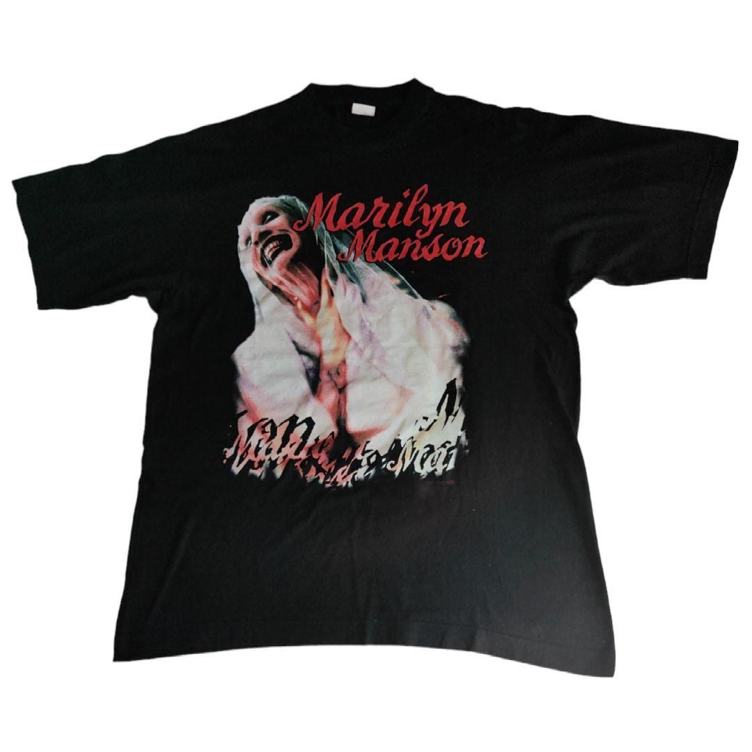 ビンテージユーロTシャツサイズXLマリリンマンソンMarilyn Manson