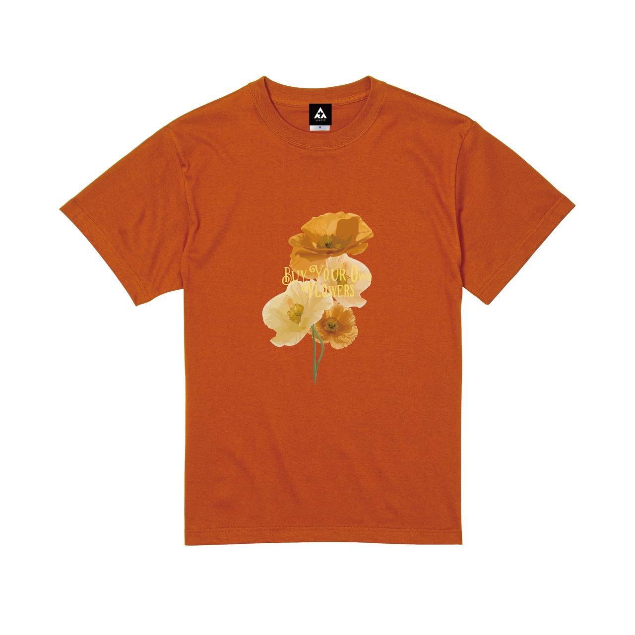 BYOF poppy TEE [ヘイズオレンジ]