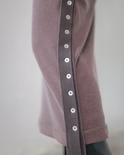 kotoha yokozawa - Click Dot Skirt ：Cacao｜クリックドット／製品染めリブ＋ヘビー綿テープ