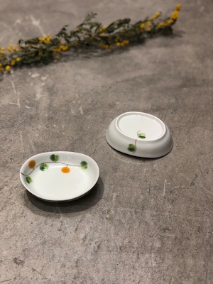 楕円小皿 オリーブ