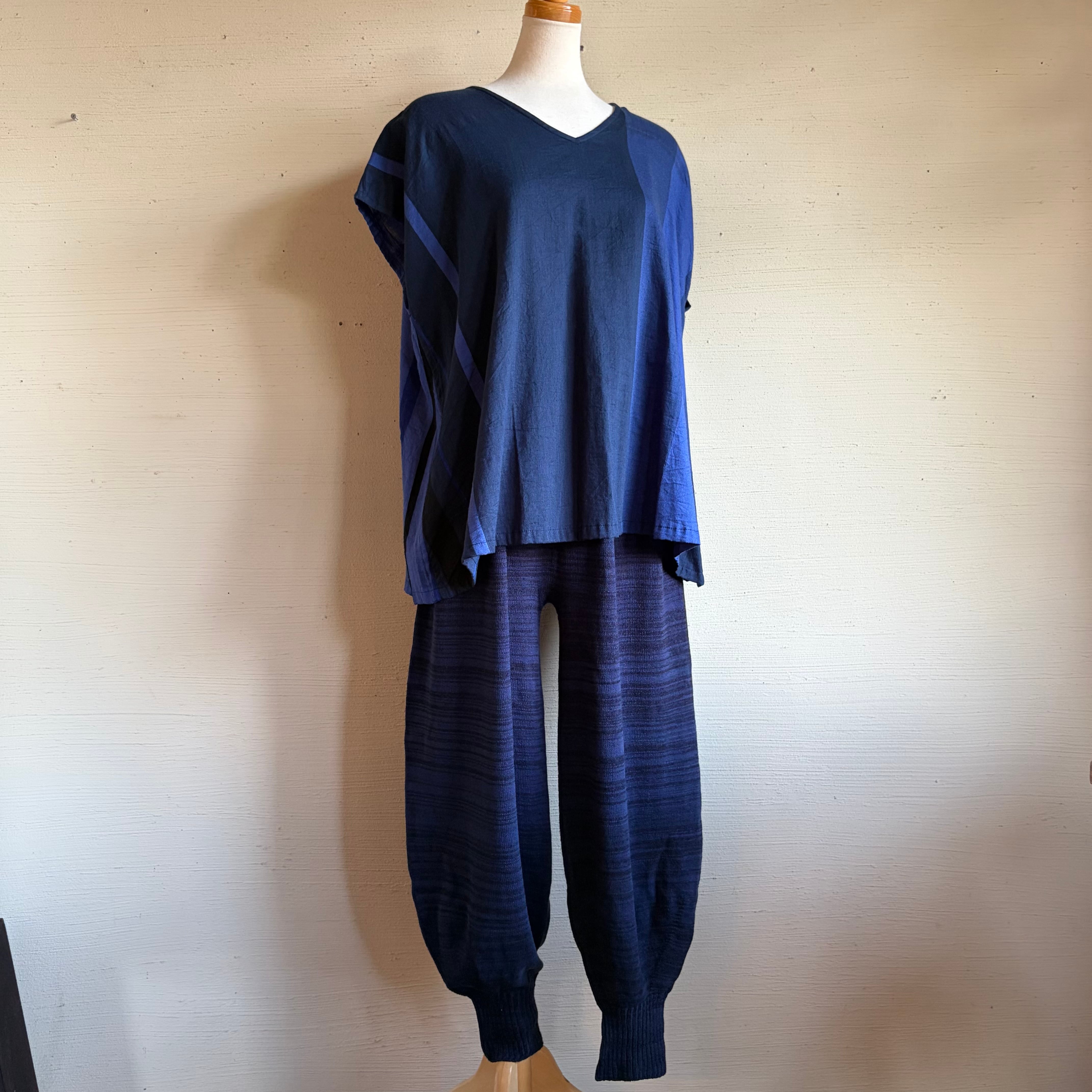 tamaki niime ゆらパンツ navy | [naty:r] ナチュールオンラインショップ