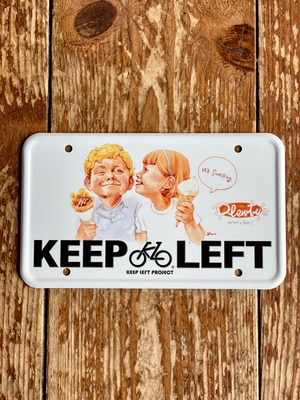 KEEP LEFT 自転車用プレート　かとくみ Plenty's バージョン
