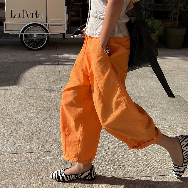 drawstring casual pants　10571