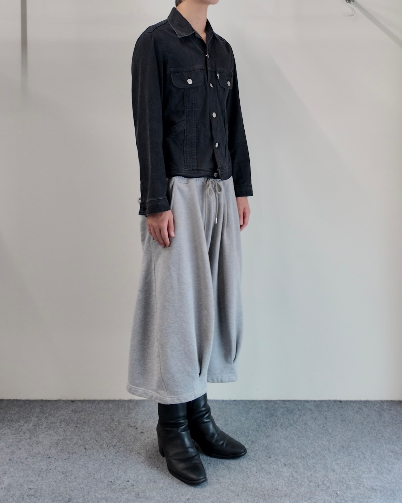 【agnès b.】black denim jacket