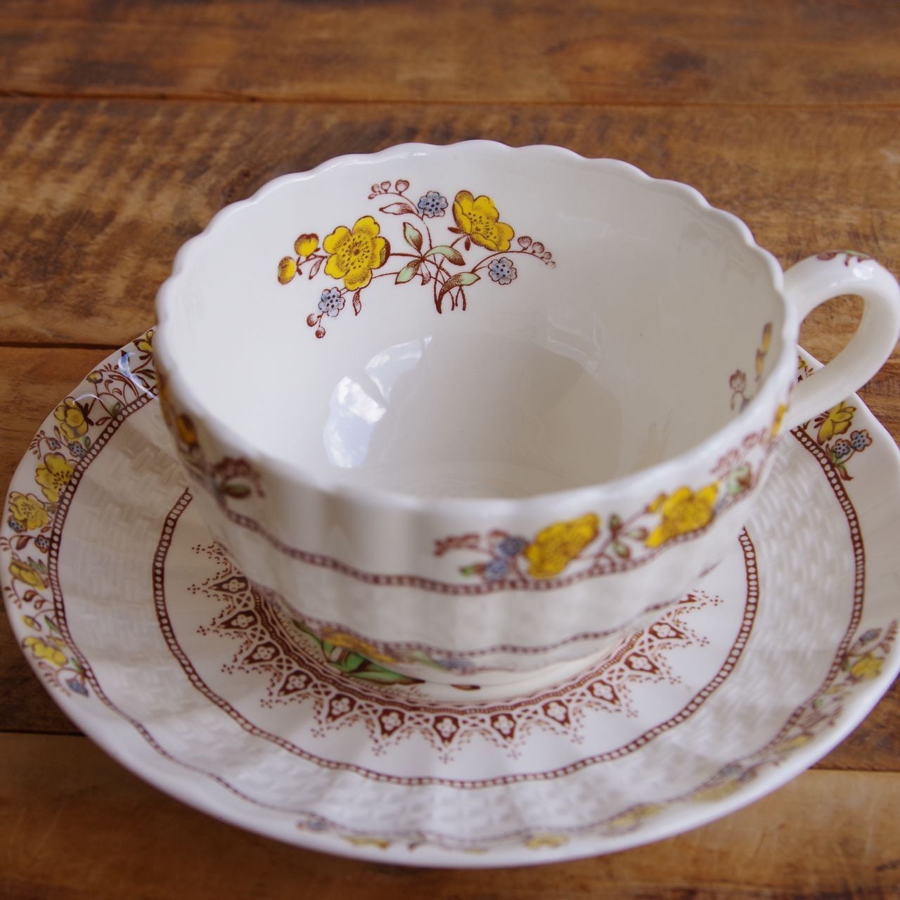 スポード バターカップ Spode Buttercup ティーカップ ソーサー きん