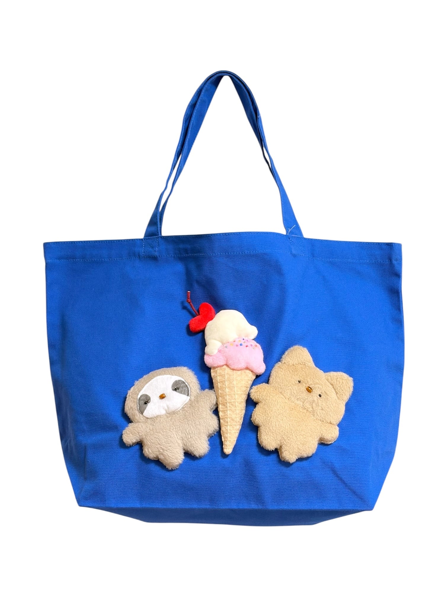 【6/21(日)18:00-6/24(水)12:00まで限定❣️】hammy&dacco / なかよしトートバッグ(青)