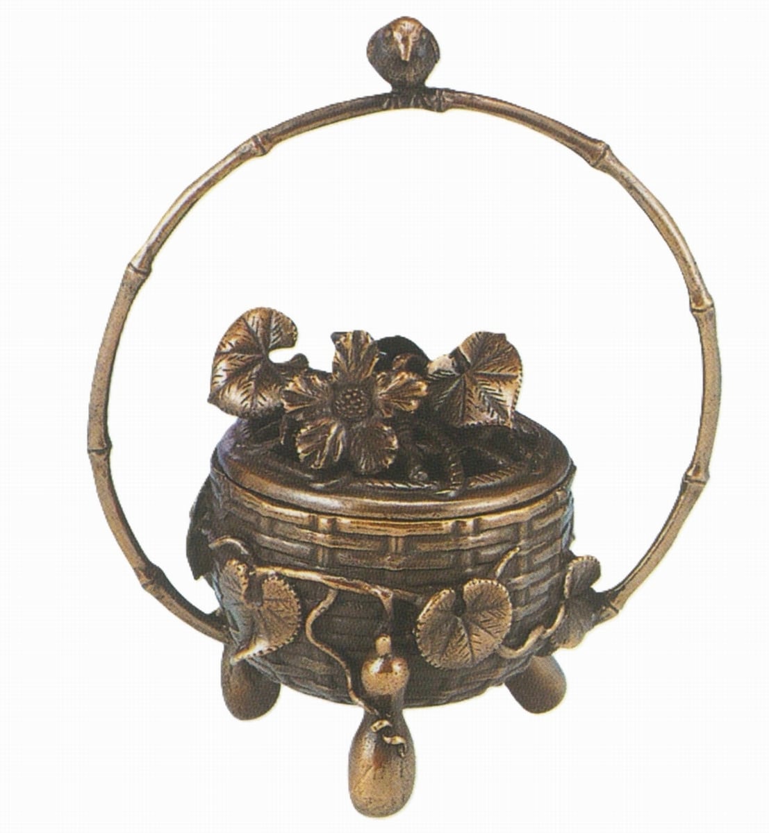 香炉 花籠(はなかご) 高岡銅器香炉