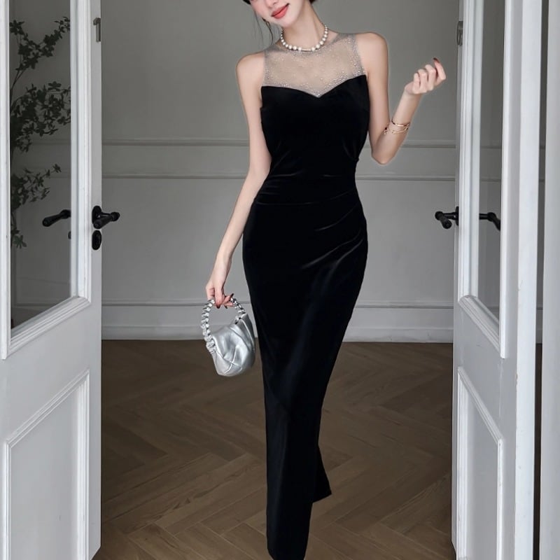 ストーン付き華やかワンピース★ダンスパーティーに最適✭スタンダード向け！ 新品未使用 ストーン付き華やかワンピース☆ダンスパーティーに最適