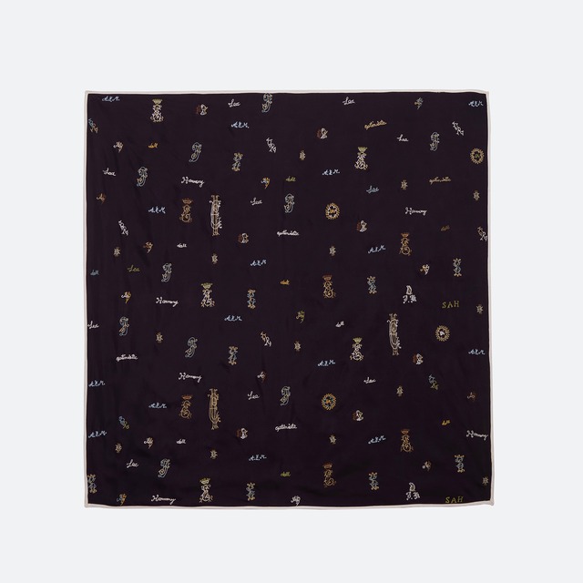 SEA NY　JULIET EMB SCARF   NAVY