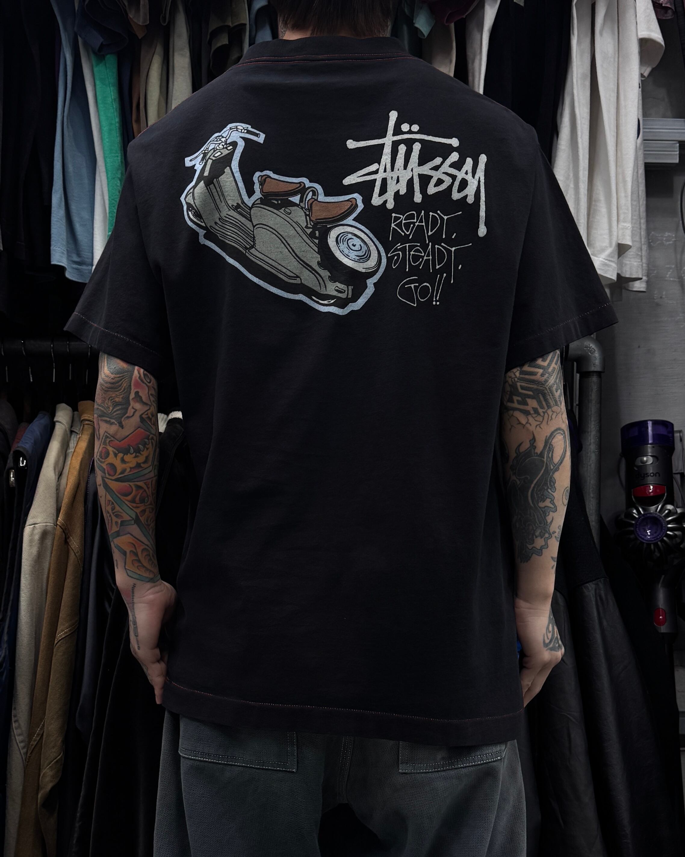 80s stussy rat patrol 黒タグ Tシャツ 【公式通販】