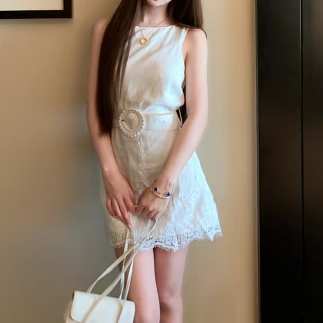 Lace mini dress　260525
