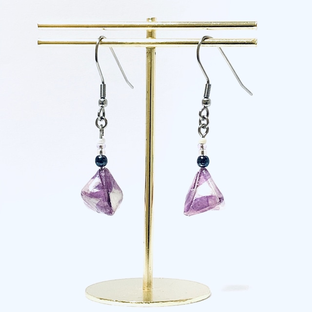 ピアス 折り紙 ちまき 和柄５種 Miken Records