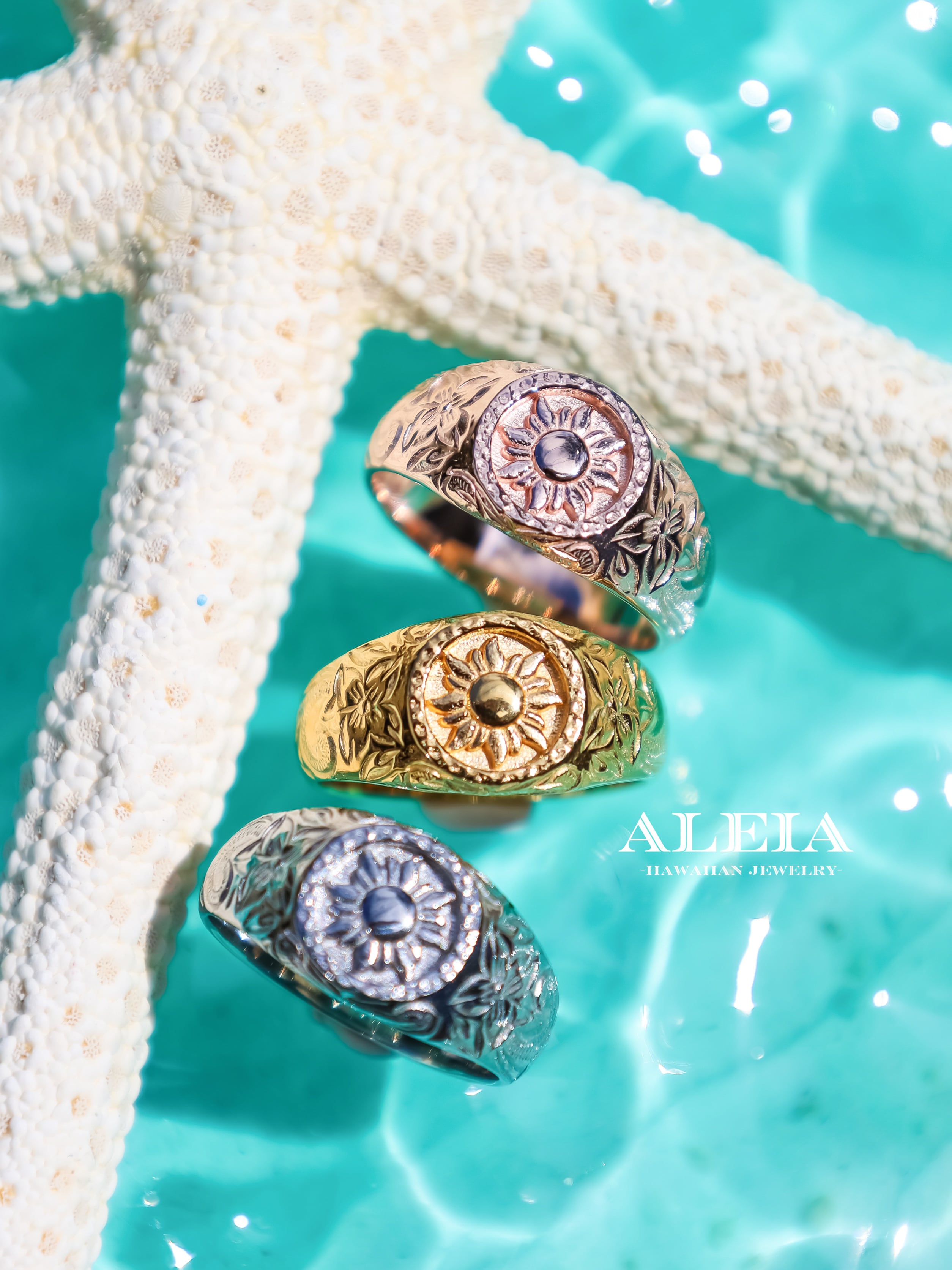 刻印可能》La ring [316L]ハワイアンジュエリー | ALEIA【Hawaiian