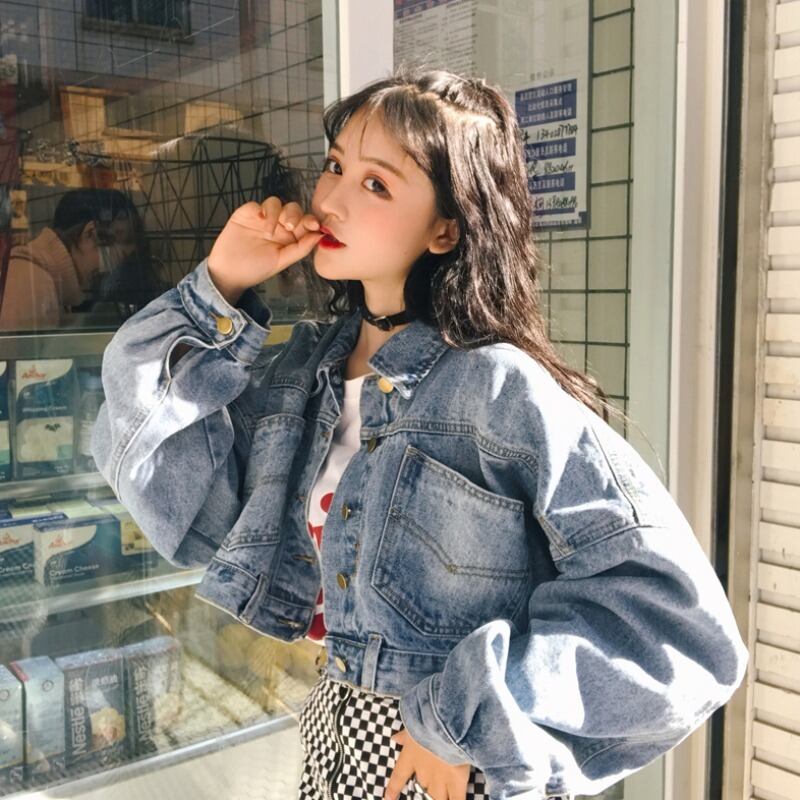 ウェストジャケット 薄手オータムルーズショートレッドトップス ロング 秋物 萌量不足63748549214