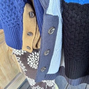 サイドボタンニットプルーオーバー