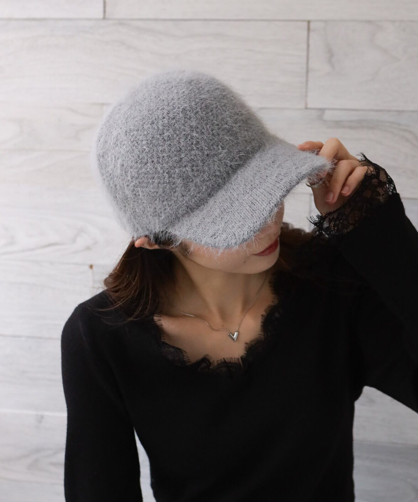 【SELECT】アジャスターゴムアンゴラキャップ