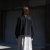 KUON / GANKO別注 Sashiko Kimono Sleeve Cutoff Denim shirt jacket レディースコーディネート