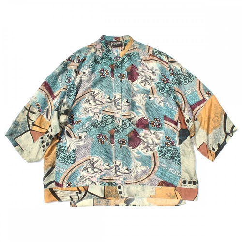 Pimpstick [pimpstick] Poncho Remake Silk Shirt [1980s- Art Print]