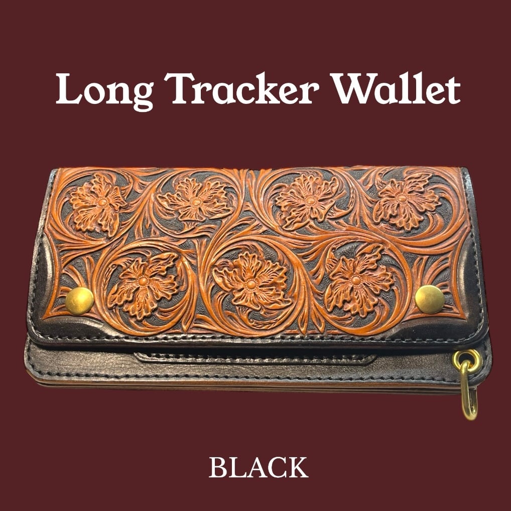 受注製作】レザーカービング 革巻きzippo ナチュラル／フラワー