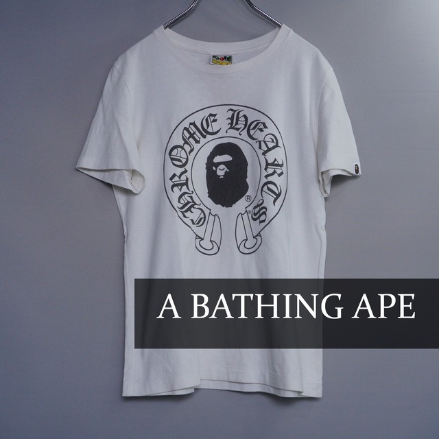 【 A BATHING APE×Chrome hearts】ロゴデザインコラボTシャツ