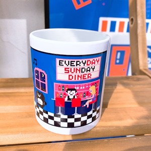 レトロゲーム風 EVERYDAY SUNDAY DINER マグカップ