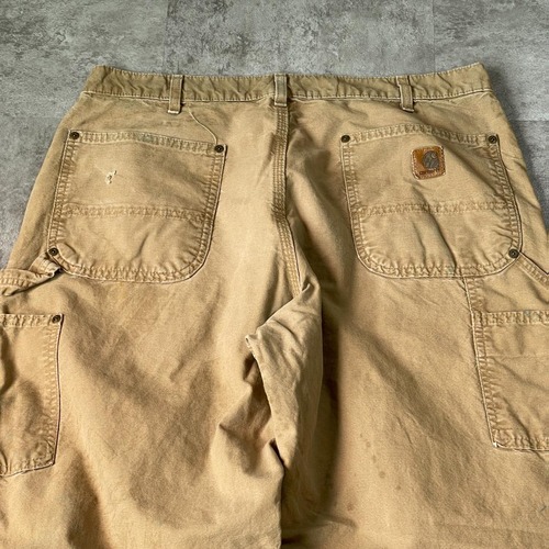 襤褸 USA生地製 ブラウン ダブルニー Carhartt B136 36×30 詳細写真14