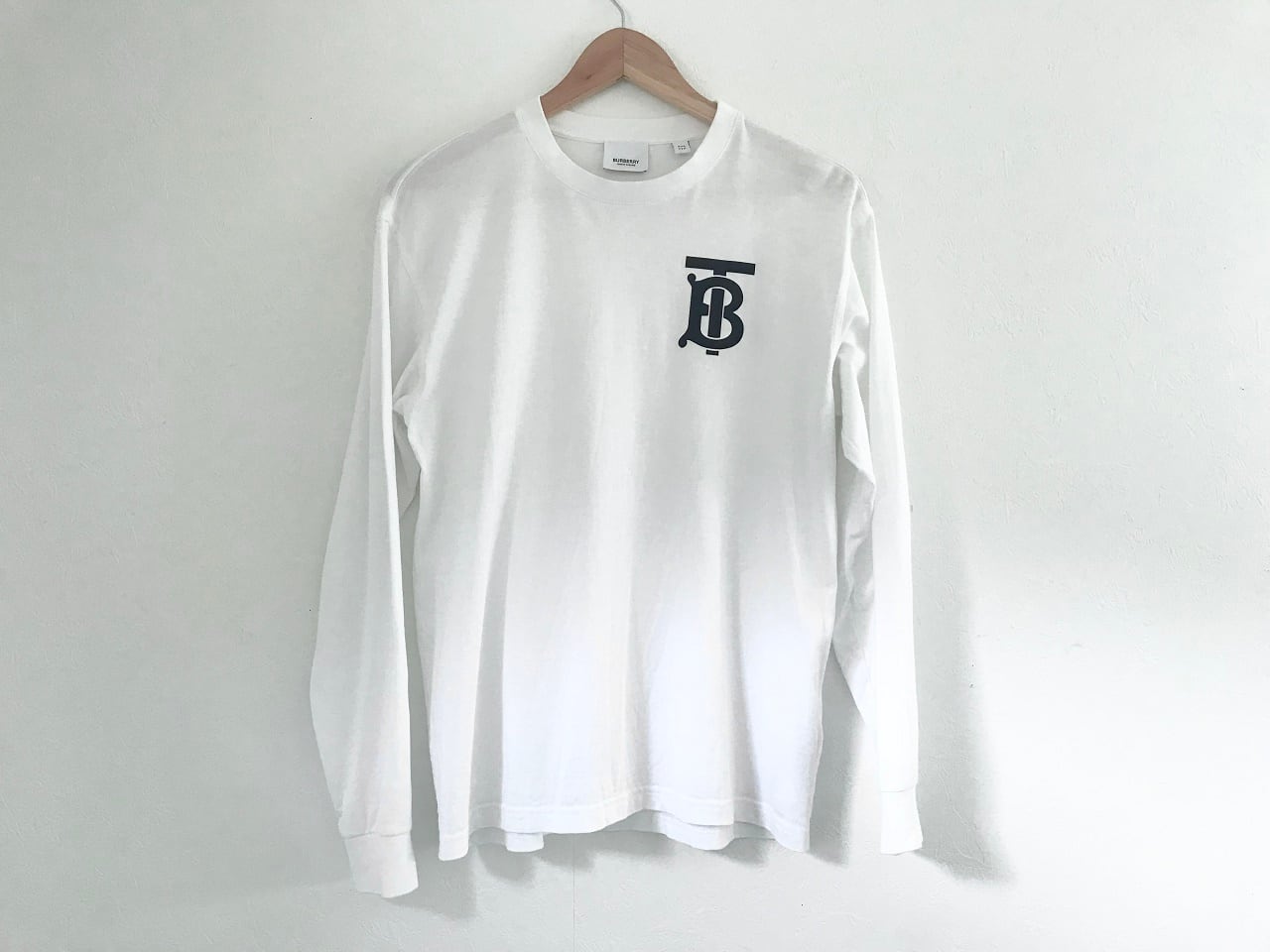 BURBERRY TB logo cotton long sleeve T-shirt