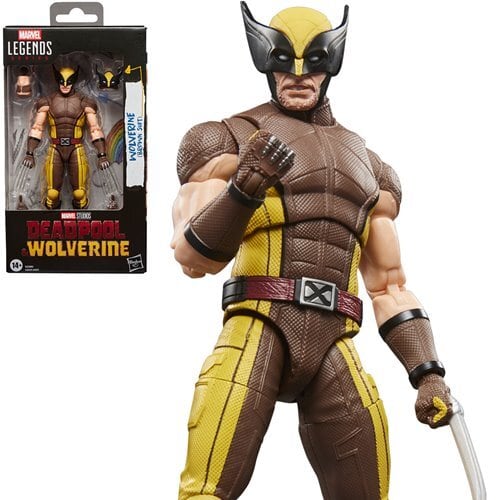Hasbro Deadpool & Wolverine Marvel Legends Wolverine (Brown Suit