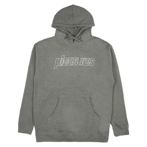 【PLEASURES/プレジャーズ】FLIGHT HOODY パーカー / GUNMETAL GREY