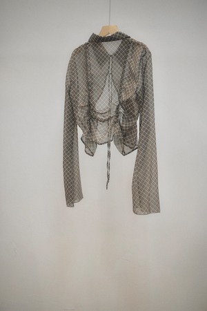 Sheer Collared Blouse / VINTAGE YELLOW