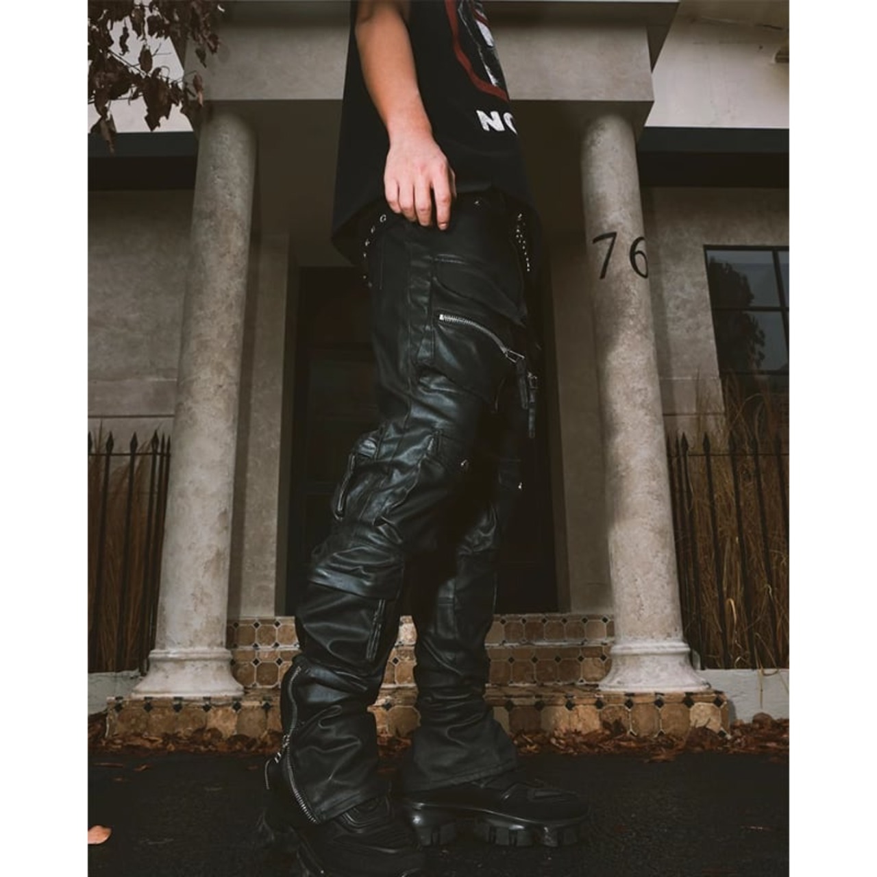 skinny multipocket cargo pants - 8