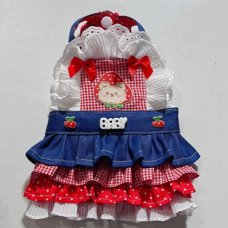 《予約》№3101222 アメリカンジーンズフリルワンピ