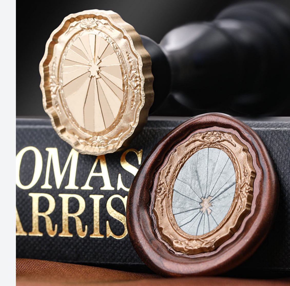 フレームスタンプ(額縁 割れた鏡)