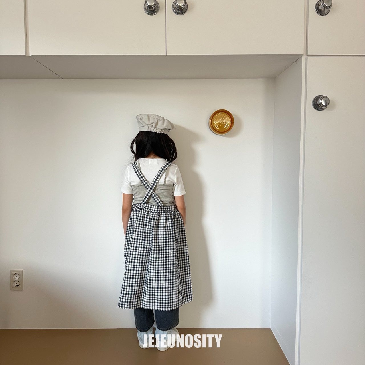 【jejeunosity】ランダムチェックエプロンドレス  JUNIORサイズ 130〜140cm 240215je - 14