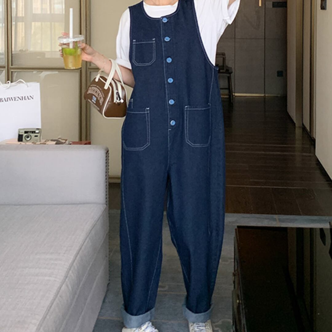 レトロナチュラルジャンプスーツ K17106