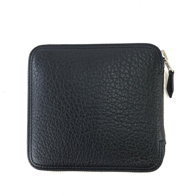 HERMES  エルメス シルク レザー シルキーポップ エコバッグ トートバッグ ブラック vintage ヴィンテージ オールド 7ztzeb